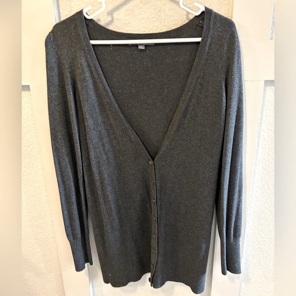 Sweaters - Forever 21 Charcoal Grey‎ Knit Cardigan Sweater